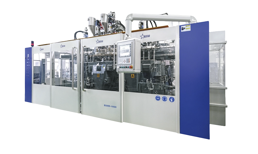 1-Liter-ReCo-3-Schicht-Kanister-Blasformmaschine